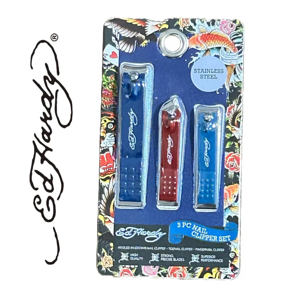 Ed Hardy‎ 3 Piece Stainless Steel Nail Clipper Set